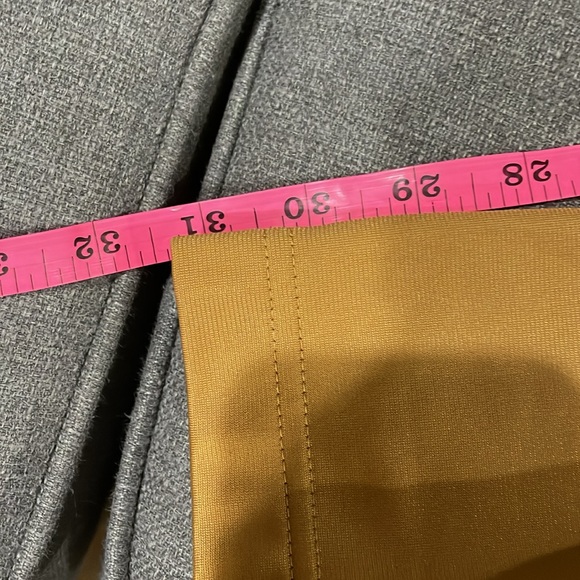 Adidas Track Pants in Gold with White Stripes slight flare - Picture 9 of 12